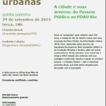 29/09 Palestra sobre o Plano Diretor de Arborização Urbana