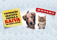 Campanha de vacinação de cães e gatos