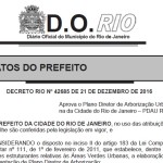 PDAU Rio virou Decreto. Agora é só ver e lutar para que funcione!