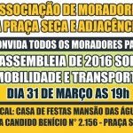 Mobilidade e Transporte serão discutidos no dia 31 de março.