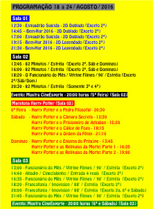 Cine Joia Freguesia  Programação Semanal 18a24-08 Filmes e Horário