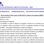 Ata da reunião da AMAF em 25/09.