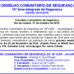 Reunião do Conselho Comunitário de Segurança do 18ºBPM-Jacarepaguá