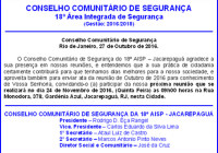 Reunião do Conselho Comunitário de Segurança do 18ºBPM-Jacarepaguá