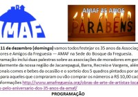 08/12, faltam 3 dias para o evento dos 35 anos da AMAF!