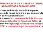 Reunião da AMAF no dia 01/10 na Sede do Bosque da Freguesia! Participe!