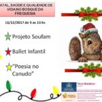 Natal, saúde e qualidade de vida no Bosque da Freguesia. Participe!