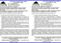 Reunião da AMAF no dia 25 de março! Divulgue e Participe!