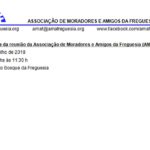 Ata da reunião da AMAF de 29 de julho de 2018