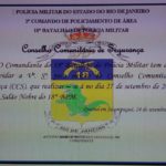 Reunião do Conselho Comunitário de Segurança amanhã 27/09/2018. Participe!