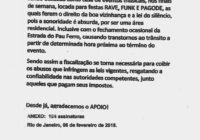 A casa de eventos na Pau Ferro voltou a perturbar a vizinhança. Cadê as autoridades?