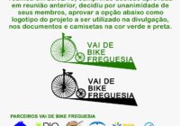 Aprovada a logomarca do “Vai de Bike FREGUESIA”.