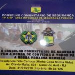 Reunião do Conselho Comunitário de Segurança – CCS da AISP18 na quinta feira 31/01/2019