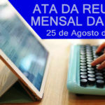ATA DA REUNIÃO MENSAL DA AMAF – 25/08/19