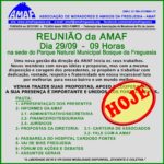 Reunião Mensal da AMAF – Dia 29/09