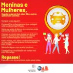 SEGURANÇA- Orientação nos procedimentos às jovens que usam app de viagens