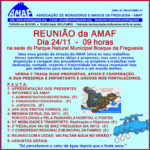 Reunião Mensal da AMAF – AMANHÃ: Domingo – Dia 24/11: Pauta principal com a CEDAE