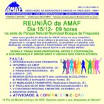REUNIÃO MENSAL DA AMAF –  15 dezembro 2019  &  CONFRATERNIZAÇÃO