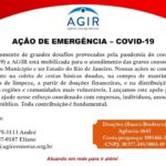 PARTICIPE DA CAMPANHA EMERGENCIAL DA AGIR