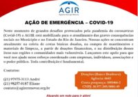 PARTICIPE DA CAMPANHA EMERGENCIAL DA AGIR