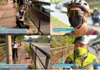 O péssimo estado da ciclovia Bosque da Freguesia – Barra foi motivo da matéria da TV Record. Confira neste post.