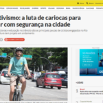 Luta por mais ciclovias em matéria de jornal – 18/12/2022