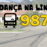 Mudança da linha de ônibus 987