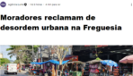 AMAF no jornal: Moradores reclamam de desordem urbana na Freguesia
