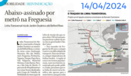 Abaixo-assinado pela Linha Transversal do Metrô em Jornal!